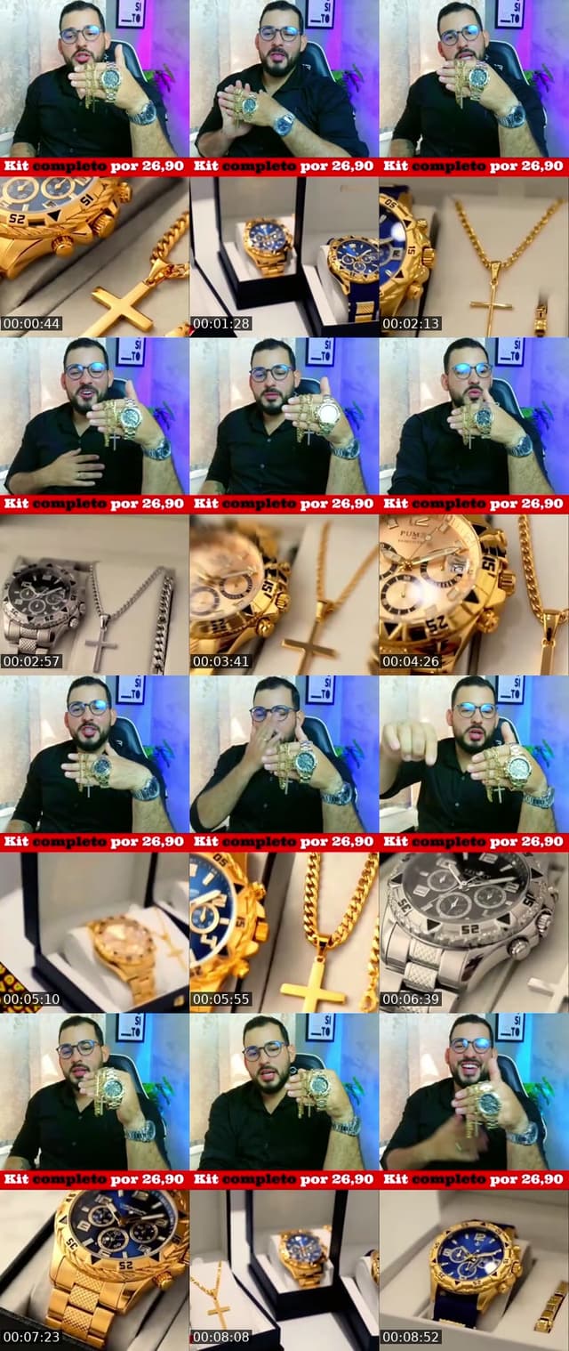 TikTok live: Kit Relógio masculino 26,90 by @mendesmoitinho