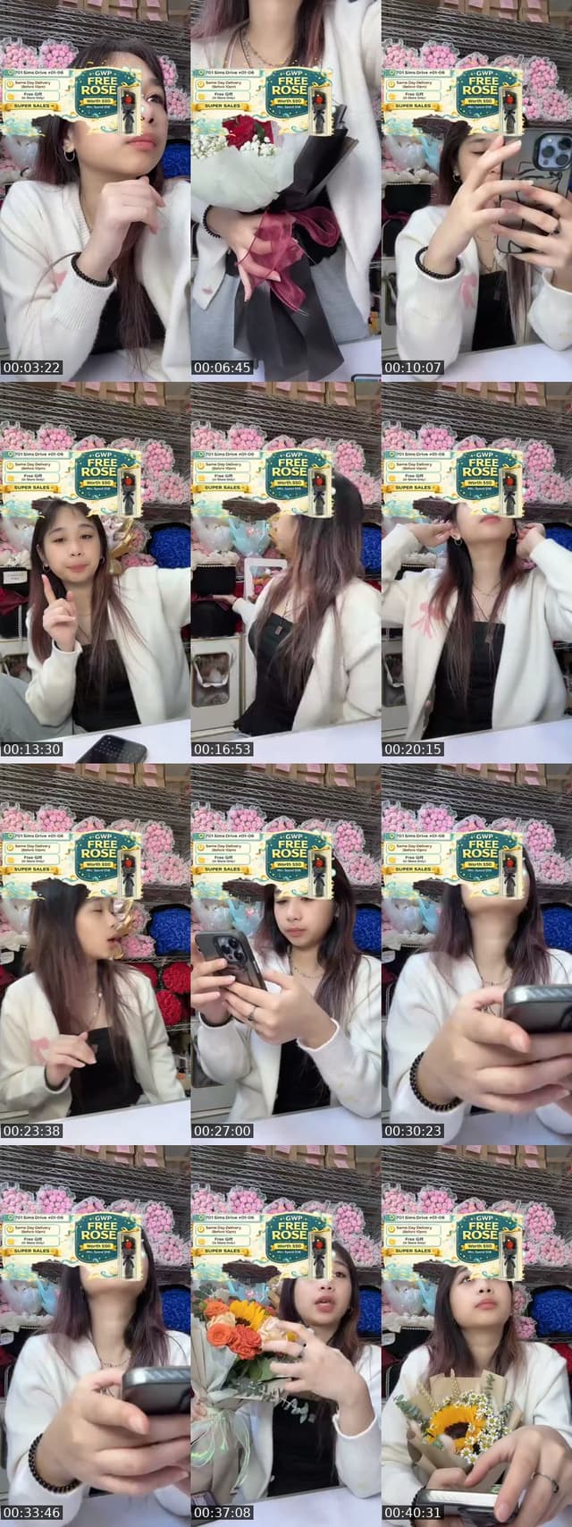 @flowershopsg TikTok live from 2026-07-24