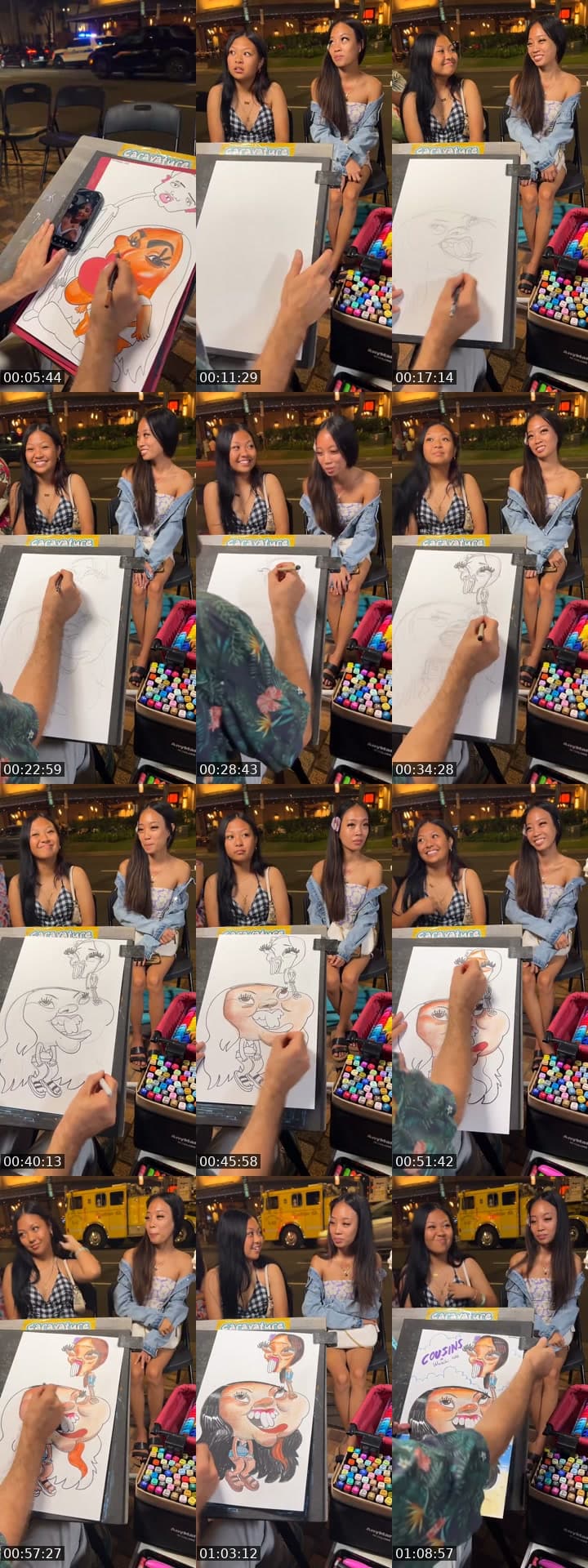 @caravature TikTok live stream
