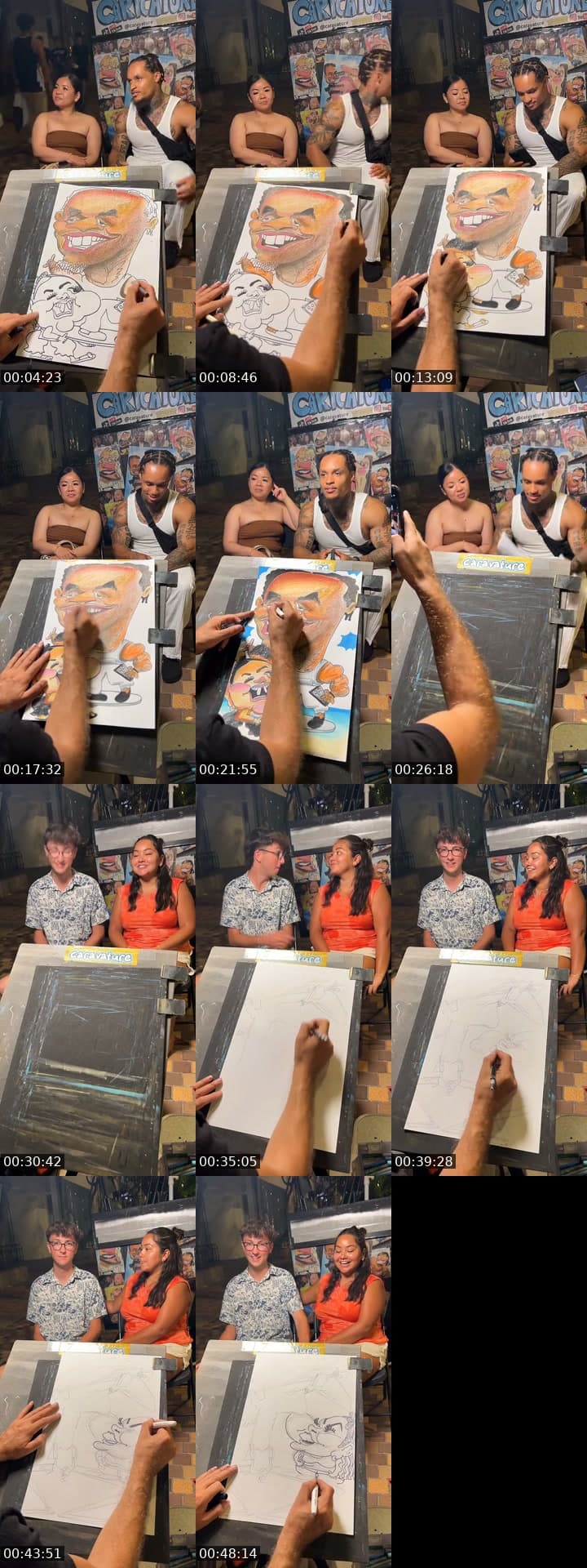 @caravature TikTok live stream