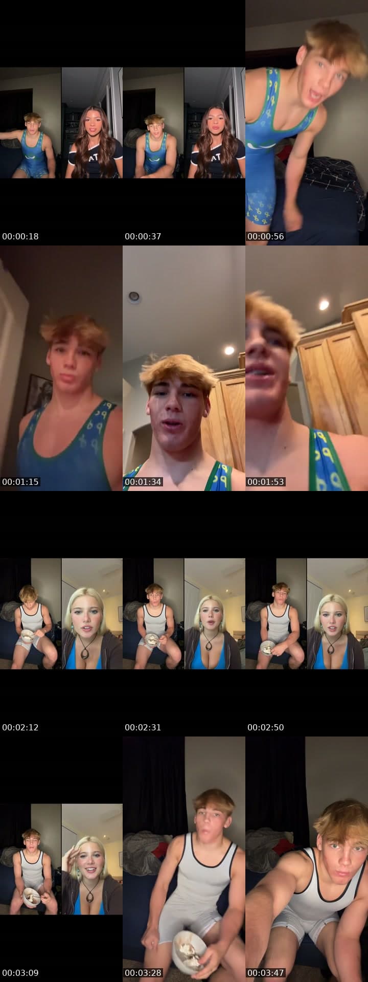 College guy singlet