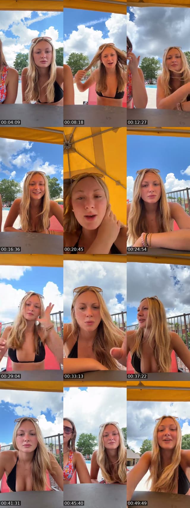 TikTok live: pool dares by @tia.stenger
