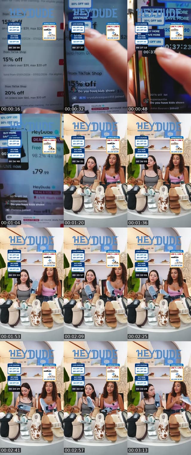 TikTok live: Deals For You Day  LIVE by @heydudeshop_us