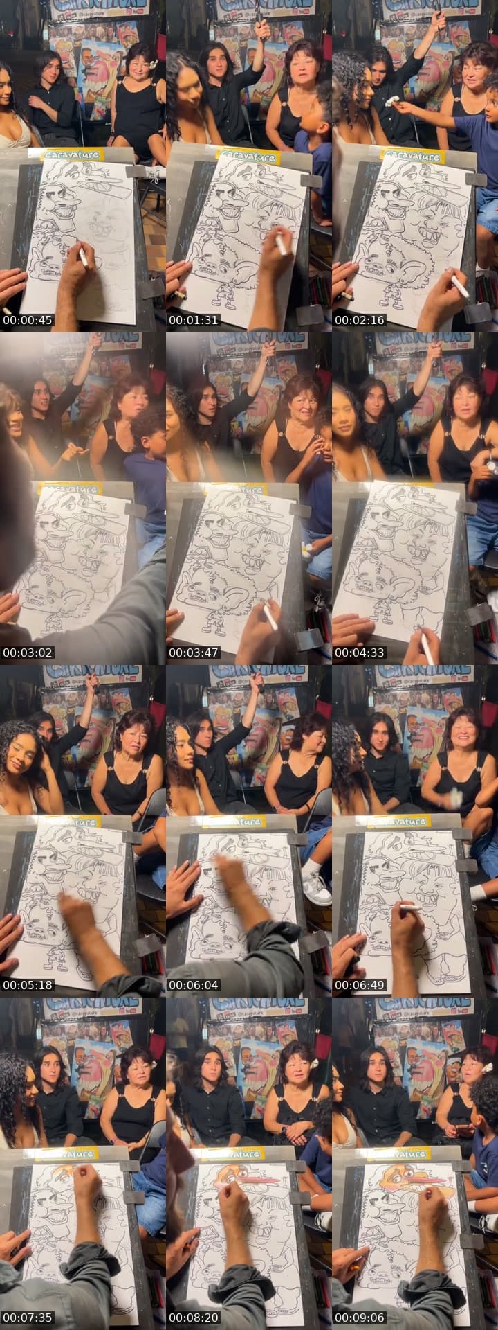 @caravature TikTok live stream