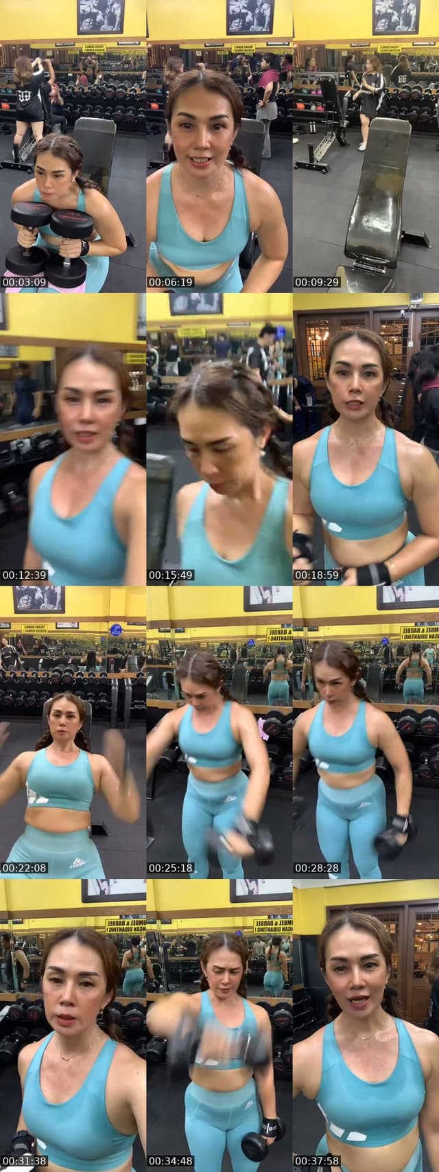 TikTok live: Gym time by @yeni_ketty