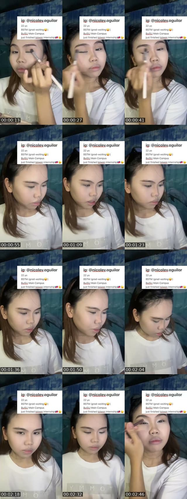 TikTok live: pre-shower makeup😝 by @nicolev.aguilar