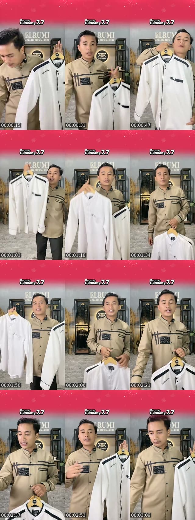 TikTok live: Promo baju koko pria by @elrumi_apparel_official