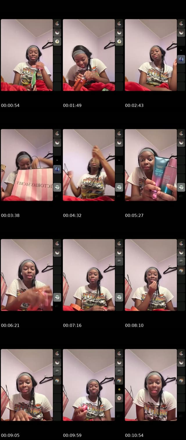 TikTok live: VS haul 🤭 by @deji_xo2