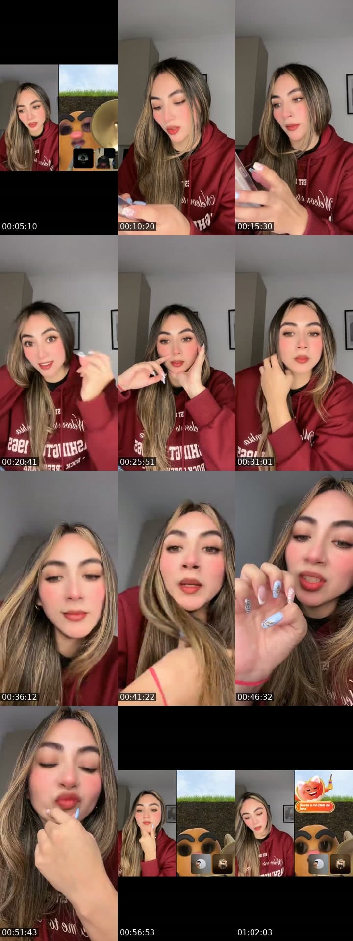 @micaelaablue TikTok live stream
