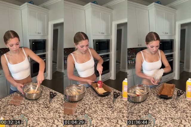 TikTok live: bake with me by @mysterious_secretgirl