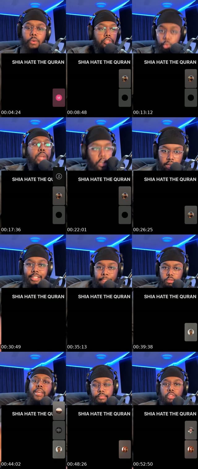 TikTok live: SHIA HATE THE QURAN by @liban.ahmed