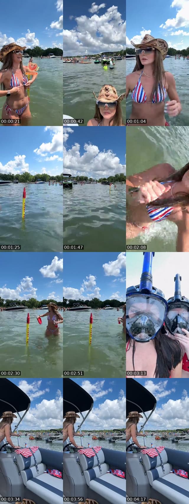 TikTok live: Party at the lake by @kayla_gymgirlie