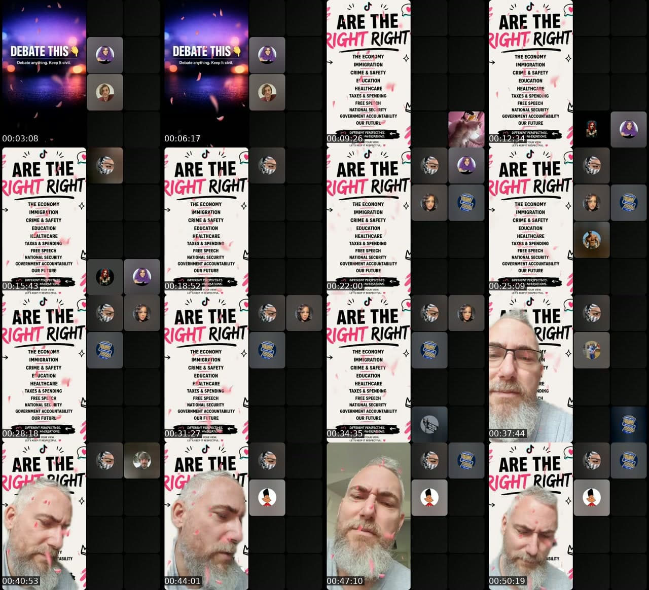 @bob.debates.back TikTok live stream