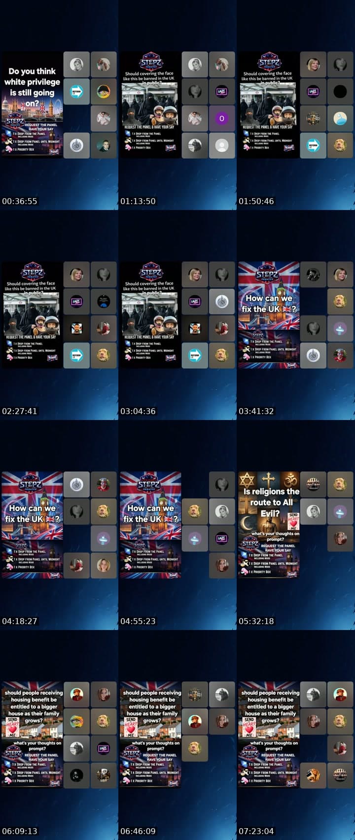 @stepzdebates TikTok live stream