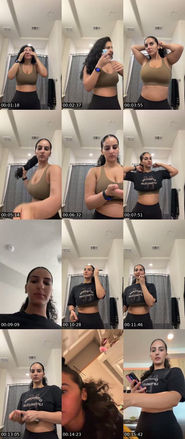 TikTok live: GRWM for the gym 🫶🏻 by @heidiangel_