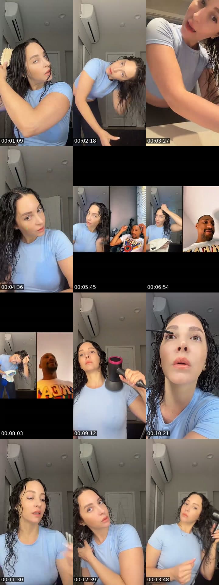 curly hair routine