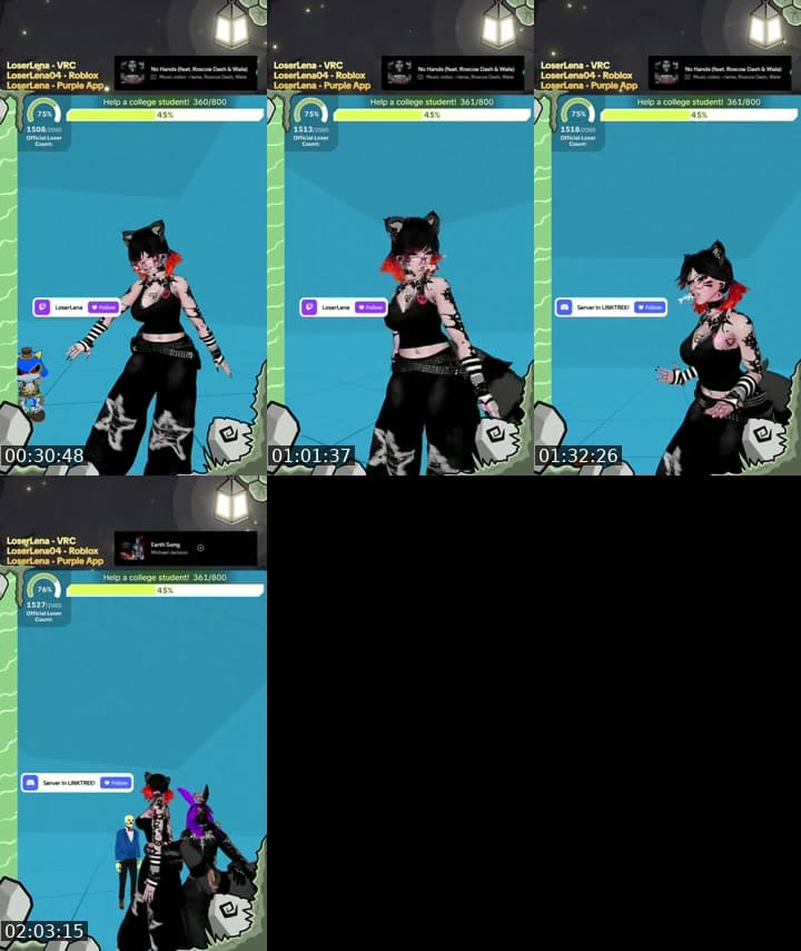 @loser.lena TikTok live stream