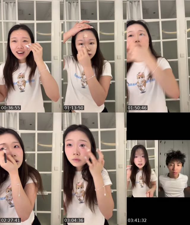 TikTok live: grwm by @jusmeiqi