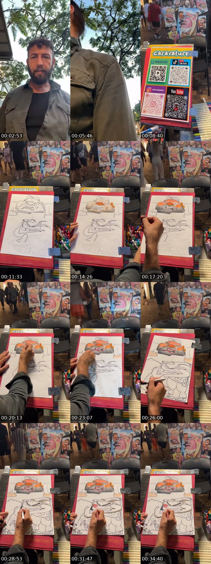 @caravature TikTok live stream