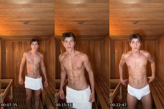 Sauna Time 🔥🥵 - @carterjacksin