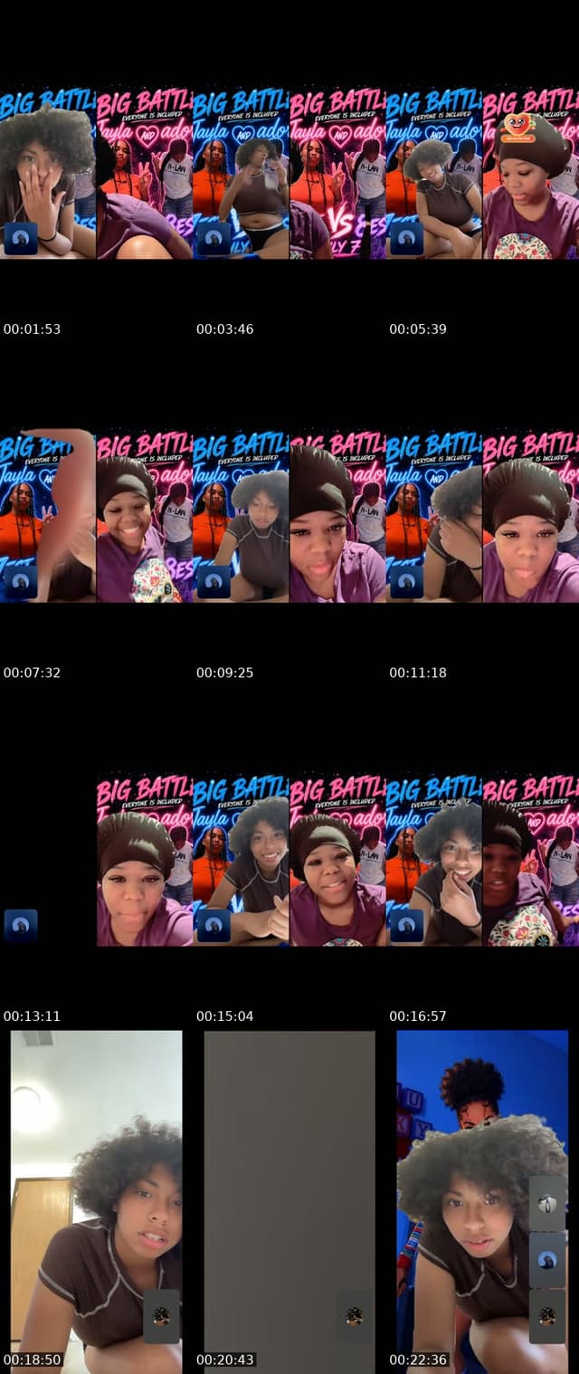 TikTok live: Big battle 7est vs 8est pm by @jayla20221