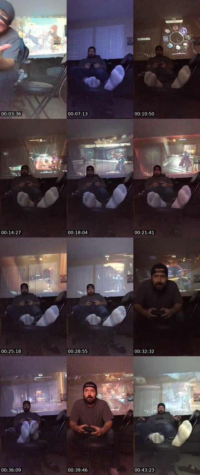 TikTok live: Marvel Rivas on projector by @vikingfootgod