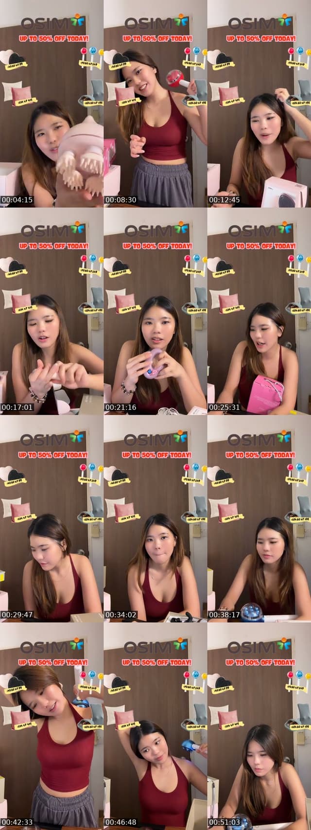 TikTok live: 50% OFF OSIM?! by @alivebutdieded