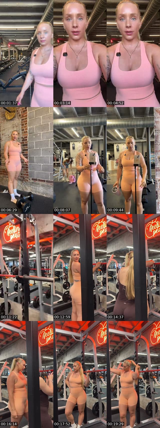 peachy workout 🍑 - @iam__jessicalauren