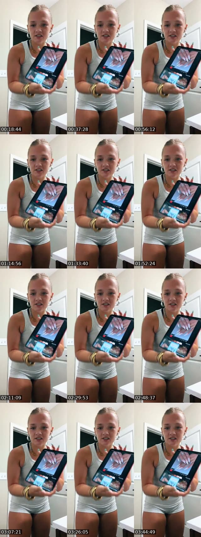 TikTok live: hiiii🖤 grwm for bday nails by @kens.coradini