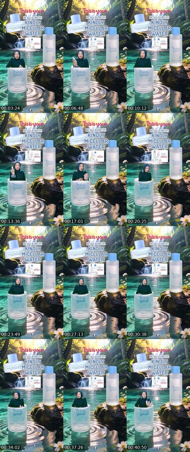 Indonesia TikTok live: SPECIAL LAUNCH MICELLAR WATER! by @thisisyour.id