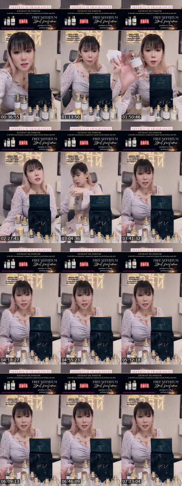 TikTok live: NFSG perfume 7.7 by @nefertumsg