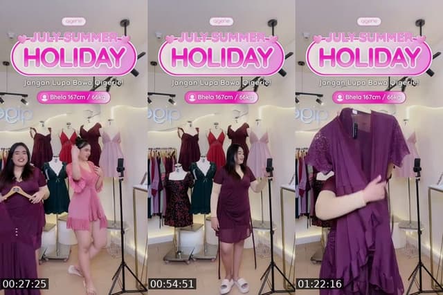 TikTok live: DISKON JULY AMBYAR🥰 by @qigerie