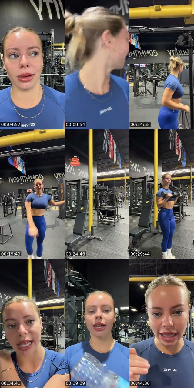 TikTok live: Birthday workout 🖤✨ by @kristastevens