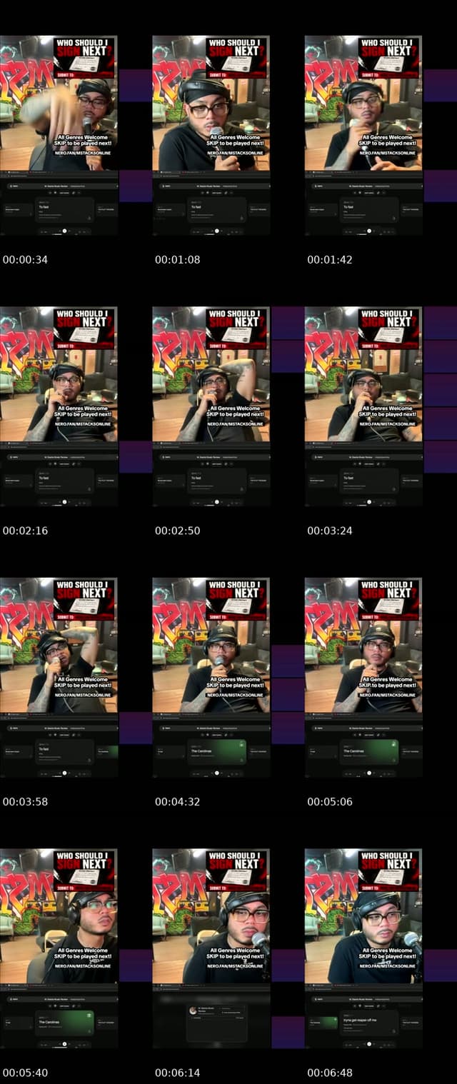 TikTok live: Who should I sign next??? by @mstacksonline