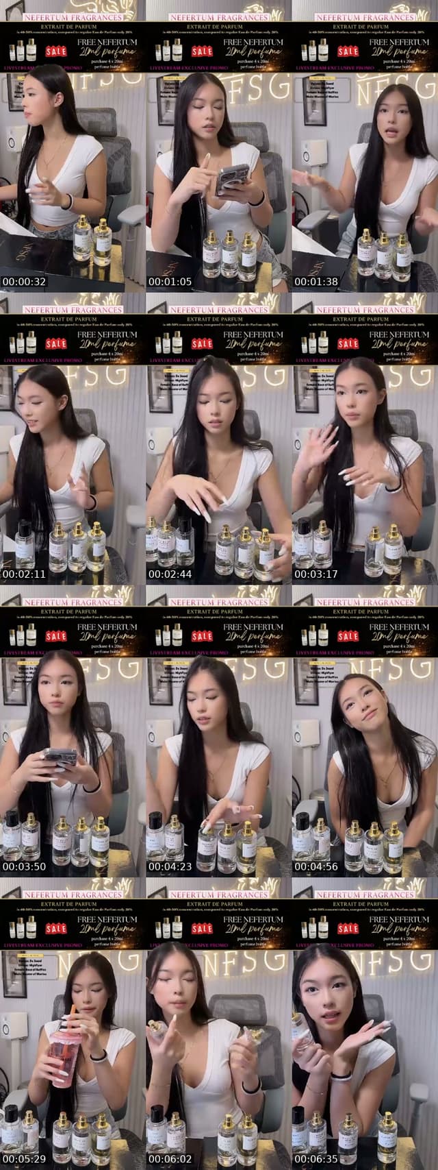 TikTok live: NFSG perfume 7.7 by @nefertumsg