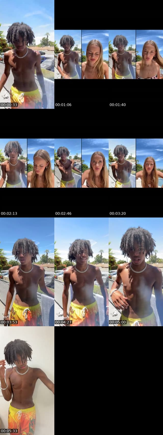 TikTok live: JUMPING IN THE POOL by @natesnichelife