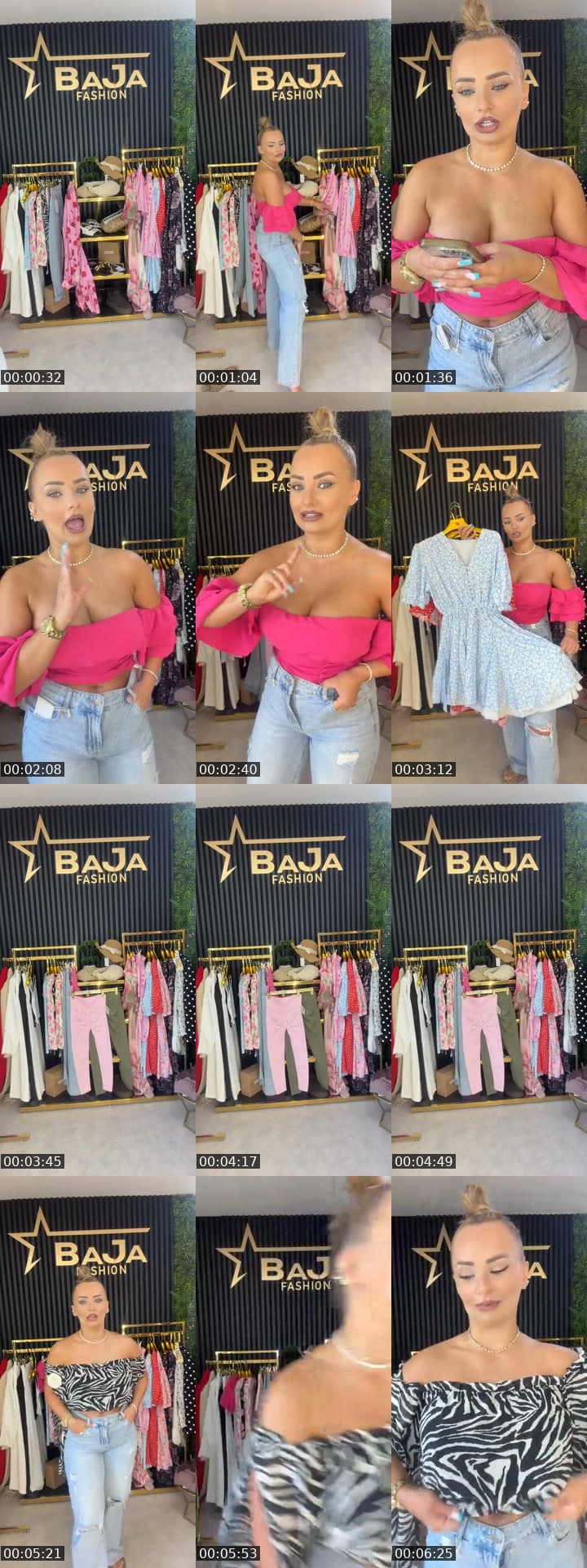 @bajafashionshop TikTok live stream