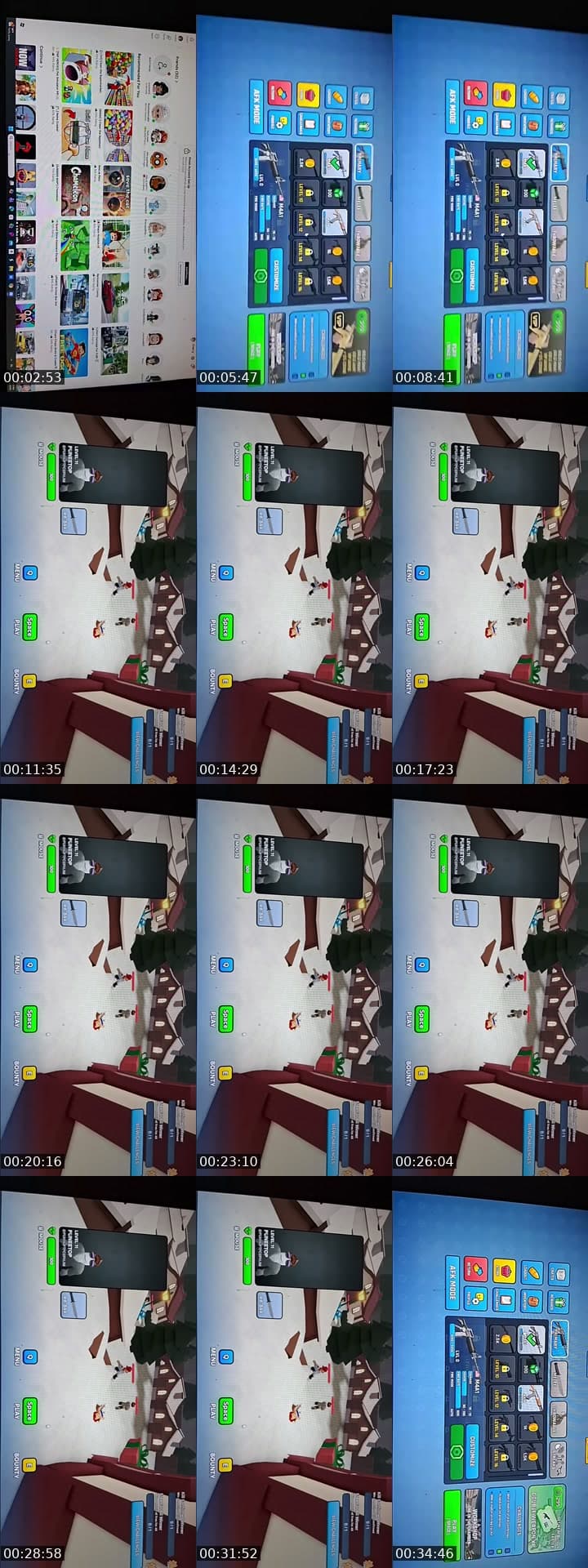 Playing roblox