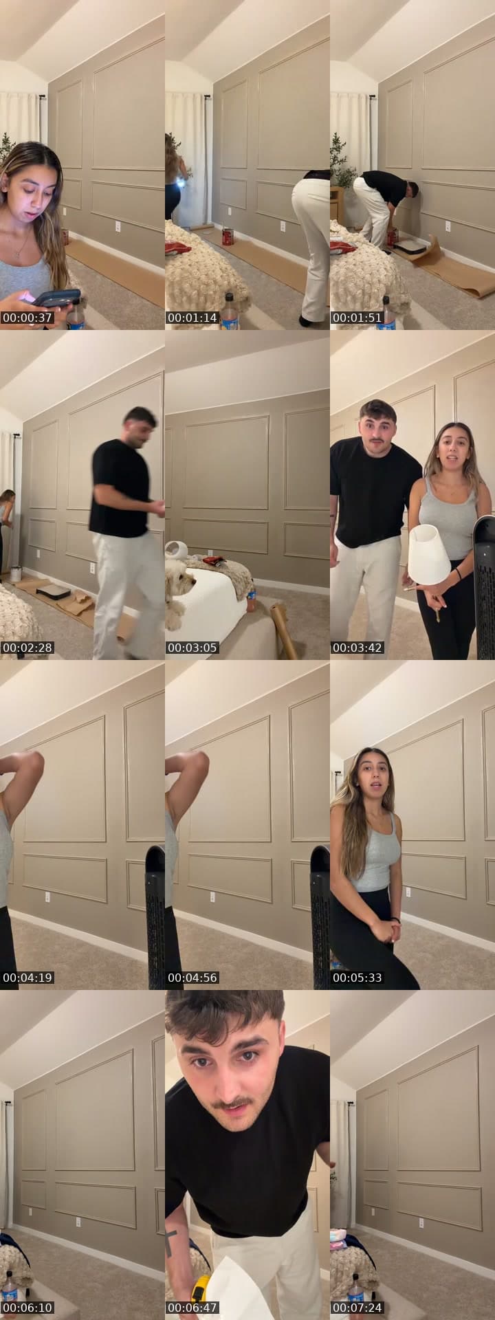 Adding Wall Trim in Our Room :))