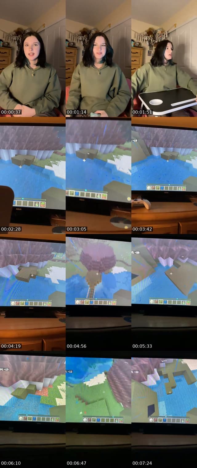 TikTok live: Chats  Minecraft Buildin’ by @gr33n.t3a.bb