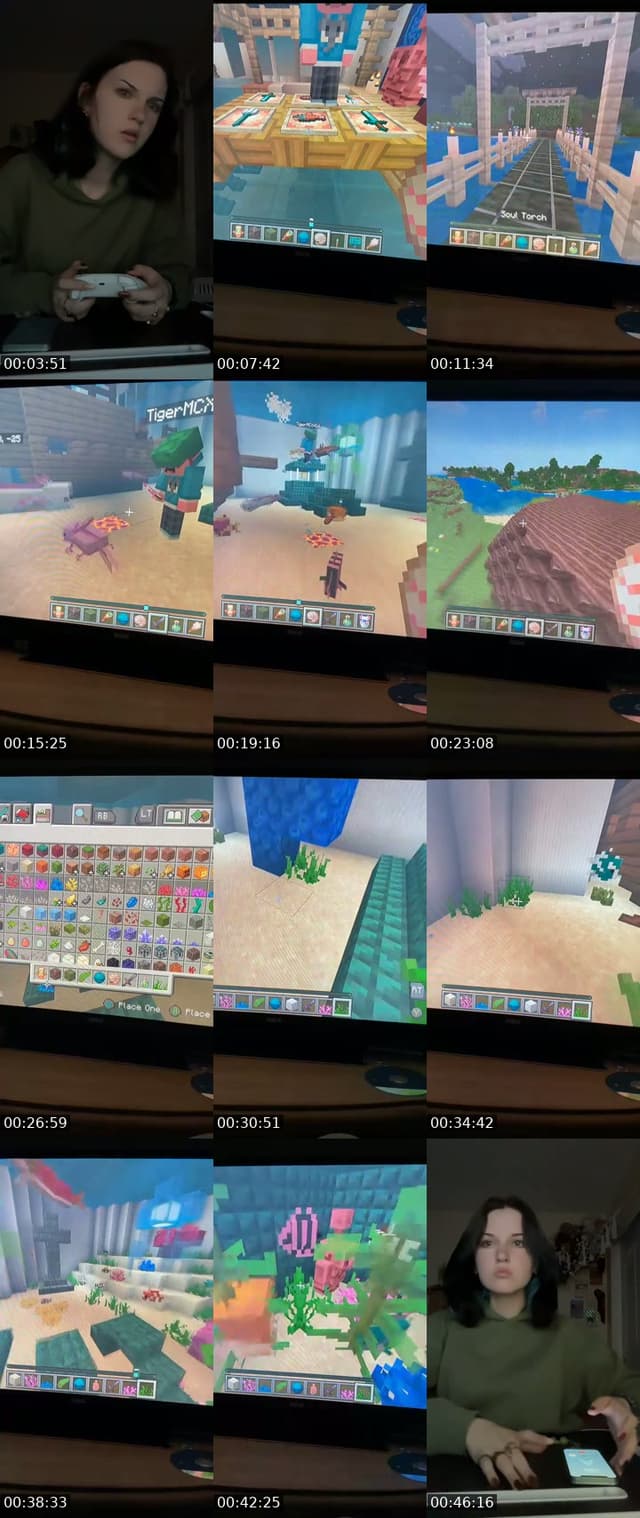 TikTok live: Chats  Minecraft Buildin’ by @gr33n.t3a.bb
