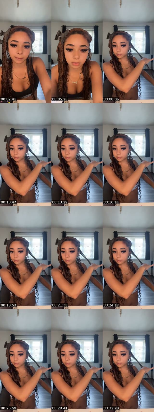 TikTok live: curly hair routine by @teepriv4
