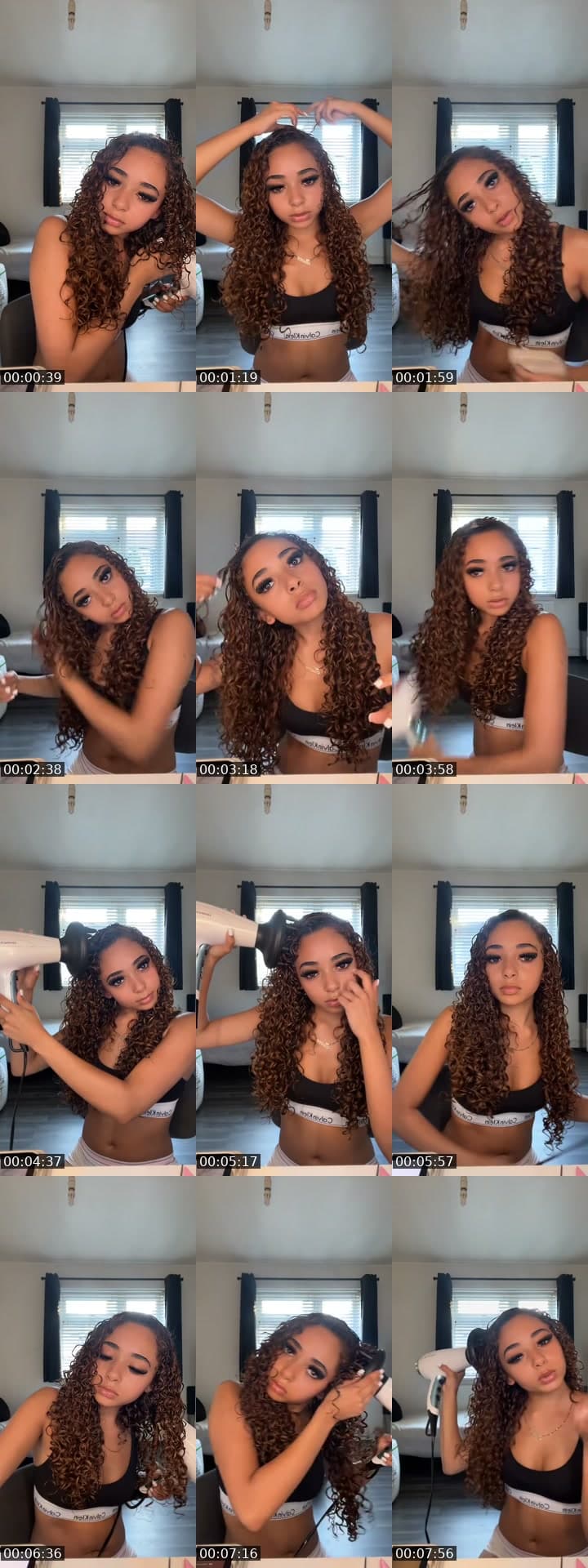 curly hair routine