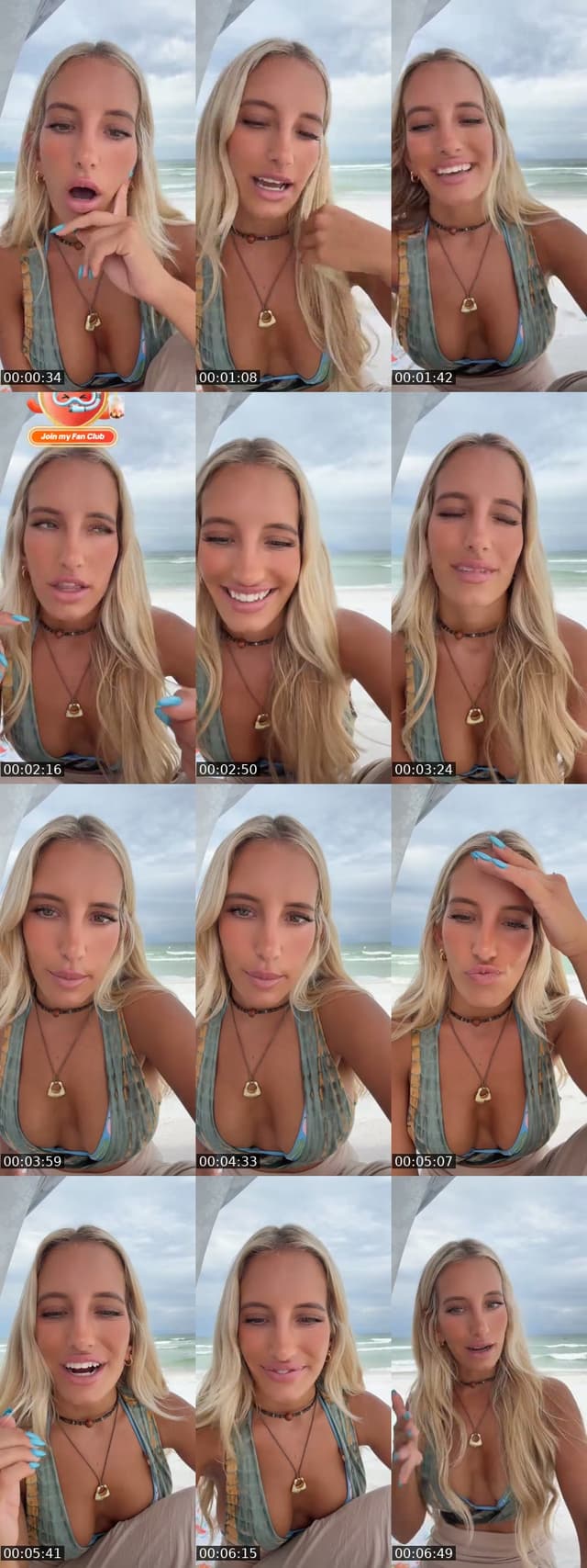 Hannah 🍌’s live - Beach live ⛈️ - @hannahkotickk
