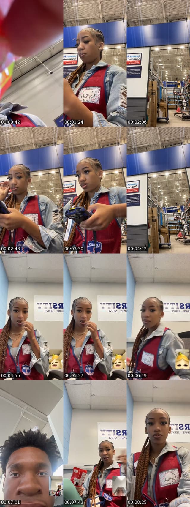 TikTok live: at workkkk by @kyraaaloverrs