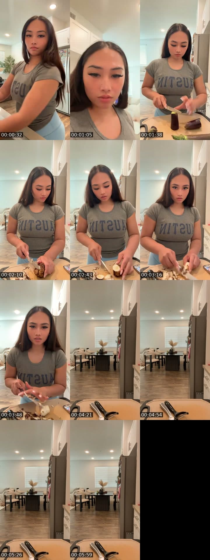 Making sinigang ( Filipino soup)