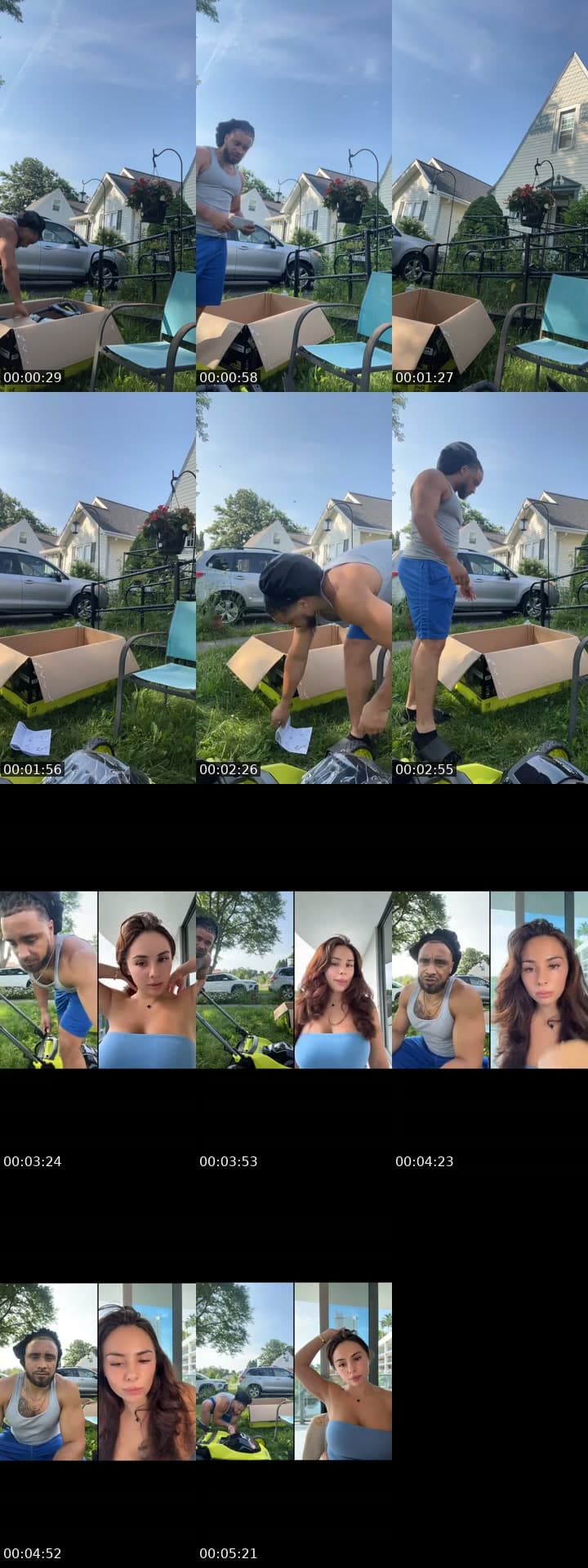 Morning yard work