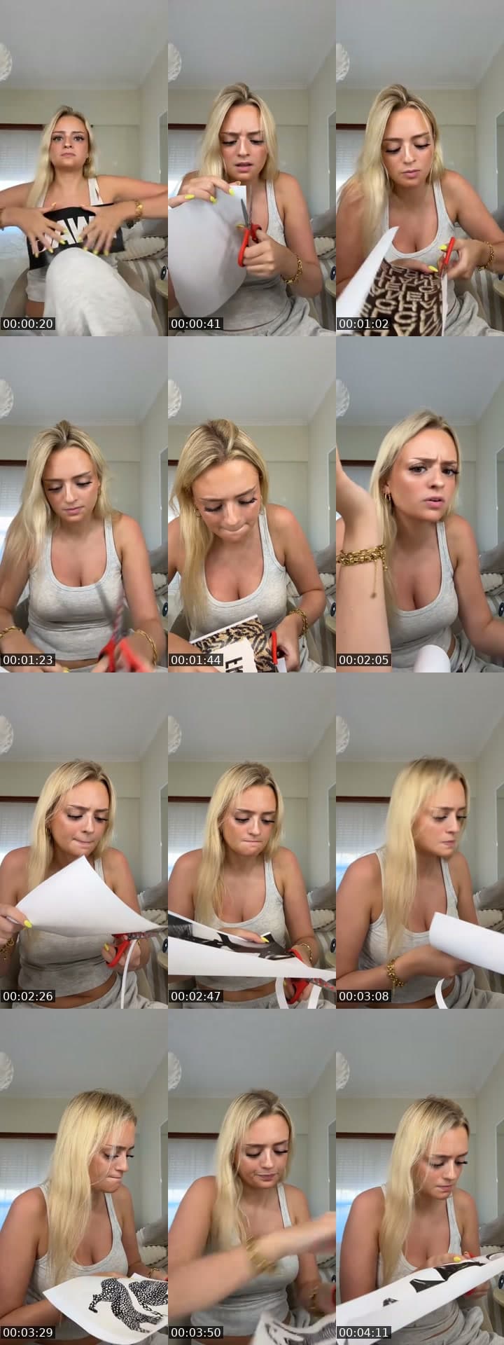 enquanto corto os posters