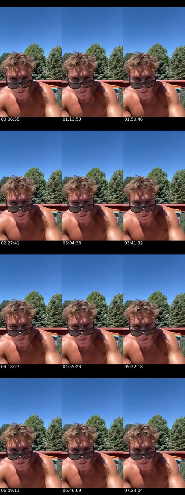 TikTok live: Tanning and pre gym by @etonylifts