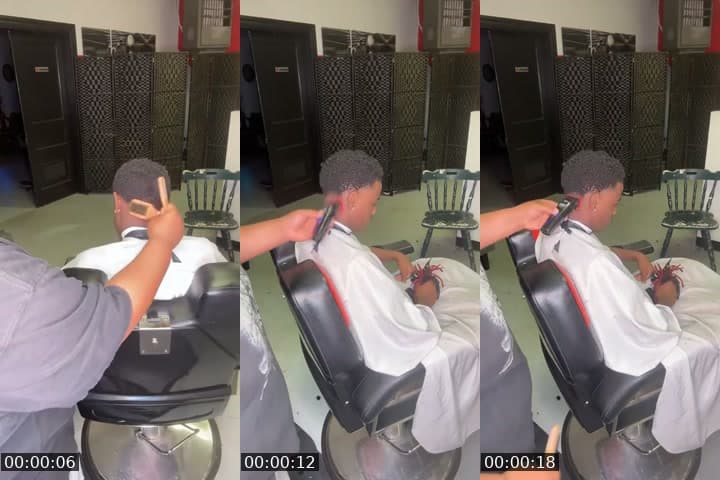 Chopping the dreads off
